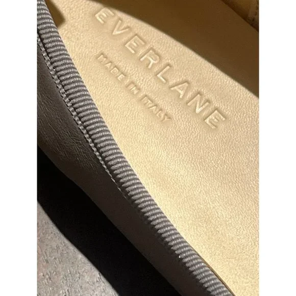 Everlane The Italian Leather Day Ballet Flat in Minimal Grey New Womens shoes - Picture 9 of 10